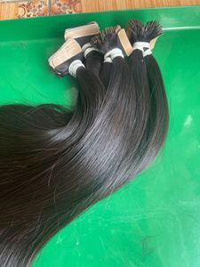 Extensions de cheveux naturels bruts non traités, lisses comme des baguettes, à bandes adhésives invisibles, provenant d'un seul donneur, prix de gros - Product Image 4