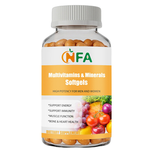 Cápsulas Blandas de Multivitaminas y Minerales OEM ODM con Vitamina, Calcio e Ioduro para Apoyar la Energía, la Inmunidad, la Función Muscular, la Salud Ósea y Cardíaca - Product Image 1
