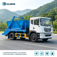 Camion à ordures Dongfeng 4*2 à bras oscillant EURO 3, camion compacteur de déchets, prix des camions à ordures, camion compacteur de déchets 210 CV