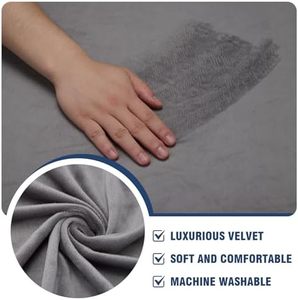 كرسي مقطعي قطيفة حديث على شكل L-قابل للغسل أثاث مخملي مطاطي مانع للانزلاق لغرفة المعيشة - Product Image 5