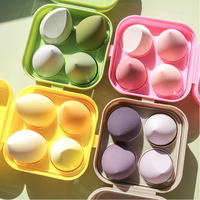Éponge de maquillage douce sans latex en forme de gourde ou goutte d'eau, personnalisable, marque privée, colorée, pour estomper le maquillage