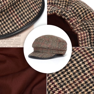 Women's Quality Vintage Beret Hat Fashionable Octagonal <b>Design</b> Spring Casual Adults' New Collection Wholesale Plain Berets - Product Image 2