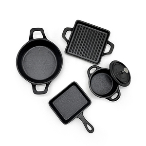 Gang trại vỉ nướng tấm Mini nướng chảo Chảo gang đảo ngược vỉ nướng - Product Image 1