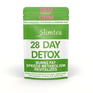 Té Adelgazante Orgánico, <span class=keywords><strong>Detox</strong></span> de 28 Días con Hoja de Loto, Semilla de Cassia y Moringa, Mezcla de Té para Apoyo Metabólico, Fabricación OEM ODM - Product Image 1