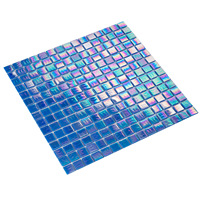Carreaux de mosaïque en céramique et verre au design moderne pour décorations de piscines, carreaux muraux carrés avec effet parquet, prix de gros
