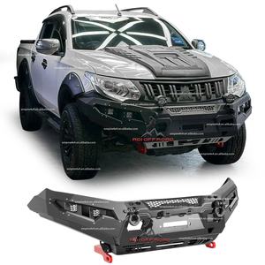 กันชนหลังเหล็กคุณภาพสูง กันชนหน้าพร้อมบาร์กันกระแทก สำหรับรถกระบะ <span class=keywords><strong>TRITON</strong></span> L200 ปี 2015 2016 2017 2018 ยี่ห้อ ADI OFF ROAD <span class=keywords><strong>4x4</strong></span> - Product Image 2