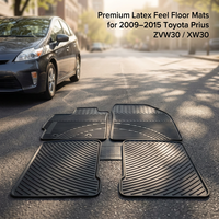 Tapis de sol en résine LPR pour Toyota Prius 2009-2015 XW ZVW30, inodores, toutes saisons, sur mesure, style caoutchouc, tapis de sol robustes