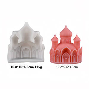 Molde de Silicona 3D con Forma de <span class=keywords><strong>Castillo</strong></span> Estilo Mezquita Islámica Clásica para Decoración de Pasteles, Fondant, Chocolate, Galletas y Repostería - Product Image 2
