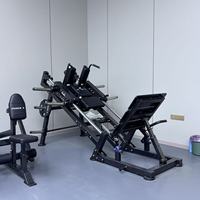 Machine à Squat Inclinée à 45 Degrés Power X Commercial, Charge par Plaques, Dossier Incliné, Acier Robuste, Équipement de Gymnastique pour les Jambes