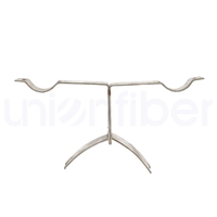 Support double en acier inoxydable haute résistance pour l'installation de câbles à fibres optiques sur poteau