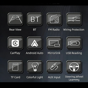 Reproductor MP5 para Auto con Pantalla Táctil HD, Bluetooth, Android, IOS, Carplay, Radio Multimedia, Video, Pantalla Táctil de 7'', FM, USB, SD, Aux, GPS, Cámara de Reversa - Product Image 3