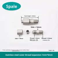 304 baja tahan karat konektor langsung ulir eksternal menyala bel ujung mulut tinggi tabung tembaga aluminium pipa sambungan bokong pipa pemipaan