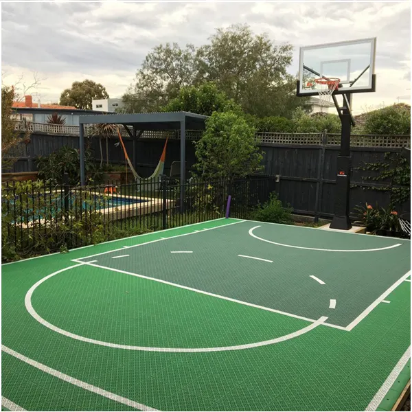pp material high quality factory price professional outdoor suspended interlocking basketball floor court