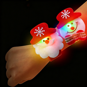 Bracelets claquant de Noël FX, Bracelets à pression pour fêtes de Noël, Adorables bibelots de Noël, Bracelets claquant, Cadeaux et friandises pour échanges en classe - Product Image 1