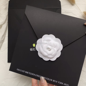 ซองการ์ดของขวัญงานแต่งงานแบบกำหนดเอง พร้อมโลโก้ลายนูนหรูหรา กระดาษแฟนซี พิมพ์ออฟเซ็ต ปั๊มร้อน - Product Image 3