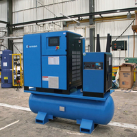 Compresseur d'air industriel à vis intégré 4-en-1 20HP 15KW PM VSD avec moteur refroidi par air et économie d'énergie pour la fabrication