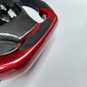 CCexcellent พวงมาลัยคาร์บอนไฟเบอร์สำหรับเล่นกีฬาปรับแต่งได้พวงมาลัยพร้อมที่หุ้มหนังนิ้วหัวแม่มือสำหรับ F15 F10 F18ผู้ท้าชิง - Product Image 2