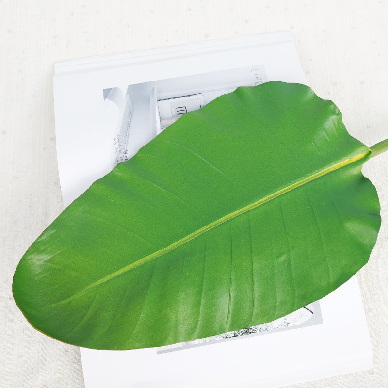 Feuille de palmier de paradis en PU, branche moyenne