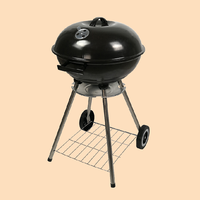Barbecue au charbon de bois industriel et commercial, de type restaurant, pour cuisine extérieure, avec fumoir argentin et remorques à brochettes