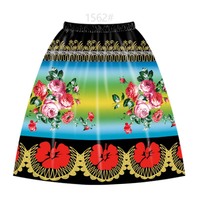 Tissu hawaïen Luau vibrant - Imprimé tropical intégral en polyester pour vêtements de villégiature et accessoires de plage