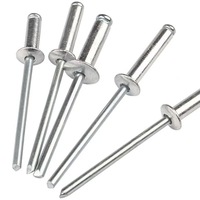 Rivets à tête en aluminium et corps en acier au carbone