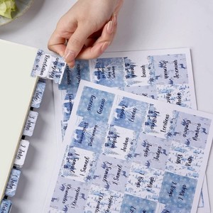 Pegatinas de papel reutilizables con índice de la Biblia con paisajes invernales para diario de fe, regalo - Product Image 4