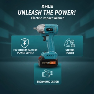 Chiave elettrica elettrica di vendita diretta in fabbrica utensili elettrici di grande capacità al litio senza fili chiave a impatto - Product Image 2