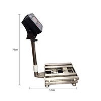 Balance de plateforme électronique numérique TSB, capacité 150 kg, acier inoxydable 304, support OEM/ODM, balance de table du fabricant