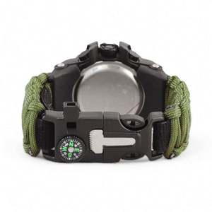 Free Sample <b>Outdoor</b> Mens Gift Waterproof Emergency 6-in-1 Camping Survival Paracord <b>Watch</b> - Product Image 5