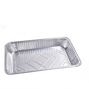 Bandeja de Alimentos de Aluminio de Tamaño Completo para Contenedores Profundos, Bandeja de Papel de Aluminio Reciclable con Tapa de Papel de Aluminio 525S 525M <span class=keywords><strong>525D</strong></span> - Product Image 4