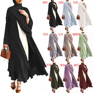 Factory Eid Hooded Muslim Women Hijab Dress Prayer Garment Full Cover Ramadan Gown Islamic Clothes Niqab Muslim Dress Women