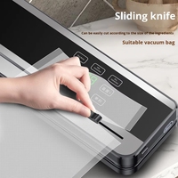 Mini Scelleuse Sous Vide USB Semi-Automatique pour Usage Domestique, Facile à Nettoyer, Protection Contre la Surchauffe pour la Conservation des Aliments