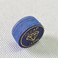 Jassinry 14mm Pool Billard Queue Conseils Diamant Bleu Couleur 6 Couches avec Pad Pigskin Cue Bâtons Conseils Billard Accessoires