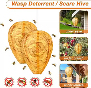 Linterna Colgante Plegable con Diseño de Nido de Avispones, Repelente Ecológico para Avispones y Abejas, No Tóxico, para Exteriores, Jardín, Patio, Árboles - Product Image 2