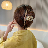 Pince à Cheveux Nœud Papillon en Plastique de 13 cm Style Français, Écologique, Tendance, Faite à la Main, Haute Qualité, pour Queue de Cheval Femme, Vente en Gros