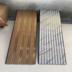 Chất lượng cao PVC Bảng điều chỉnh hạt gỗ PVC Trần Dải tấm Tường cho trang trí nội thất - Product Image 3