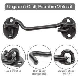 Schuurdeurvergrendeling Deurslot <span class=keywords><strong>Hardware</strong></span>, Schuifdeur Slot Ooghaak Klink Met Schroeven Haak En Ooggrendel - Product Image 5