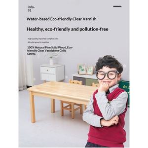 Meubles <span class=keywords><strong>de</strong></span> <span class=keywords><strong>maternelle</strong></span> Montessori, ensemble table et chaises en bois, garderie, <span class=keywords><strong>maternelle</strong></span>, école <span class=keywords><strong>maternelle</strong></span>, mobilier en bois pour enfants - Product Image 3