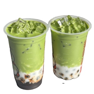 ชาเขียวมัทฉะลาเต้แบบเย็น 16 ออนซ์ รุ่น 500 มล. ของหวานยามบ่าย บัวบา ทำมือ ตกแต่งภูมิทัศน์ ของหวาน วินโดว์ เบเวอร์แกล บัวบา - Product Image 1