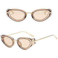 Lunettes de soleil tendance DL Cat Eye à monture fine UV400, monture intégrale, légères