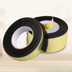 Vente en gros de bandes d'éponge auto-adhésives en caoutchouc <span class=keywords><strong>néoprène</strong></span> noir Ruban adhésif d'isolation en mousse de caoutchouc imperméable anti-bruit - Product Image 4