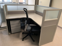 Poste de travail de bureau modulaire flexible avec cloison acoustique pour personnel - Fabrication usine