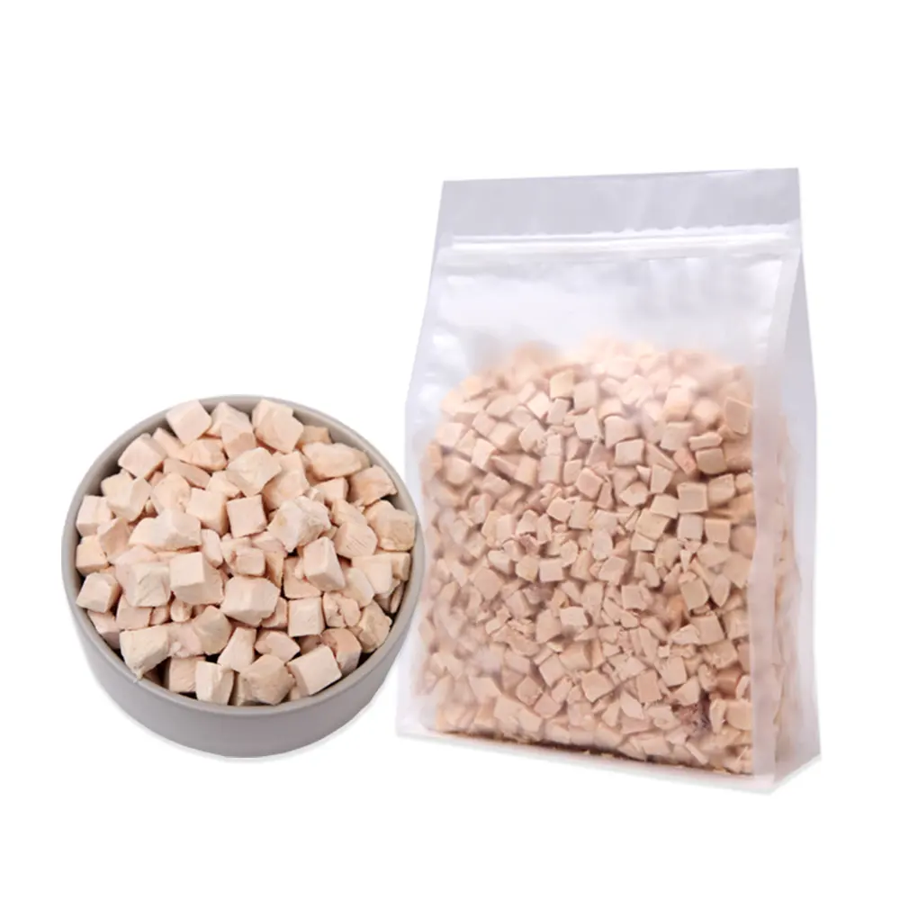 Pet Food 100%Freeze Dried Chicken Meat Treats Dogs and Cats Food Freeze-dried Chicken Granules Pet Cat Dog Treats