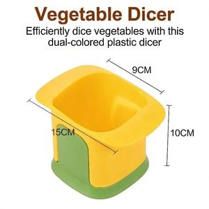 Cortador de Verduras Multifuncional Manual, Cortador de Frutas y Verduras para Patatas, Zanahorias, Pepinos, Picador de Cocina, Herramienta para Cortar en Cubos y Rebanar - Product Image 6