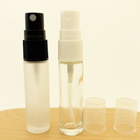 Botol Minyak Esensial Kaca Cetak Sablon Silkscreen dengan Tutup Sekrup, Semprotan Kabut Halus Silinder 10ml, Sampel Grosir Pabrik Mini Tester
