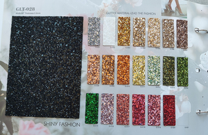 Tissu en vinyle brillant recyclé, microfibre PU, tissu pailleté, cuir synthétique épais pour la fabrication de chaussures et de sacs - Product Image 5