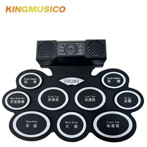 <span class=keywords><strong>Batterie</strong></span> électronique <span class=keywords><strong>pour</strong></span> enfants avec deux haut-parleurs et écouteurs, design unique enroulable, cadeau <span class=keywords><strong>pour</strong></span> jeunes musiciens - Product Image 2