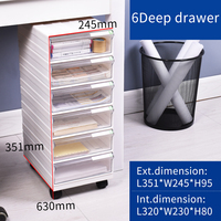 Boîte de rangement en plastique pour papier A4 empilable, boîte organisateur de documents, tiroirs de rangement pour la maison et le bureau