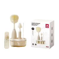 Ensemble de brosses de nettoyage pour biberons en silicone de qualité alimentaire Socan, multifonctionnel, kit de brosses de nettoyage pour biberons