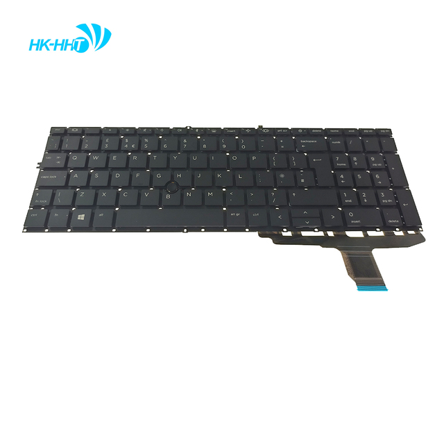HK-HHT Notebook UK Keyboard for HP Elitebook 850 G7 850 G8 Laptop Backlit Keyboard